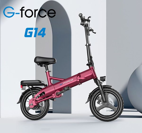 xe đạp điện gấp gọn g force g14 màu đỏ