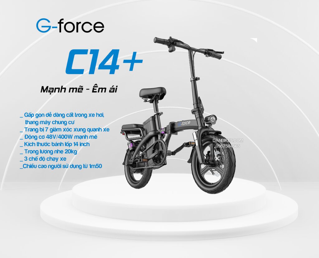 xe đạp điện gấp gọn g force c14 plus