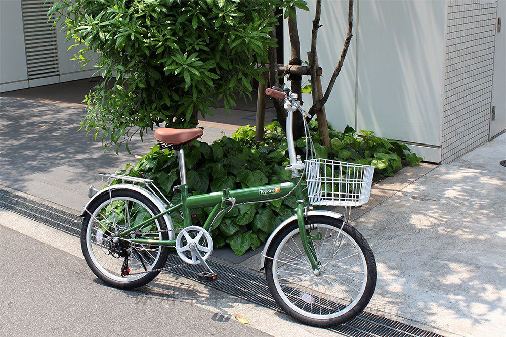 xe đạp gấp nhật bản topone kgk206 - xanh