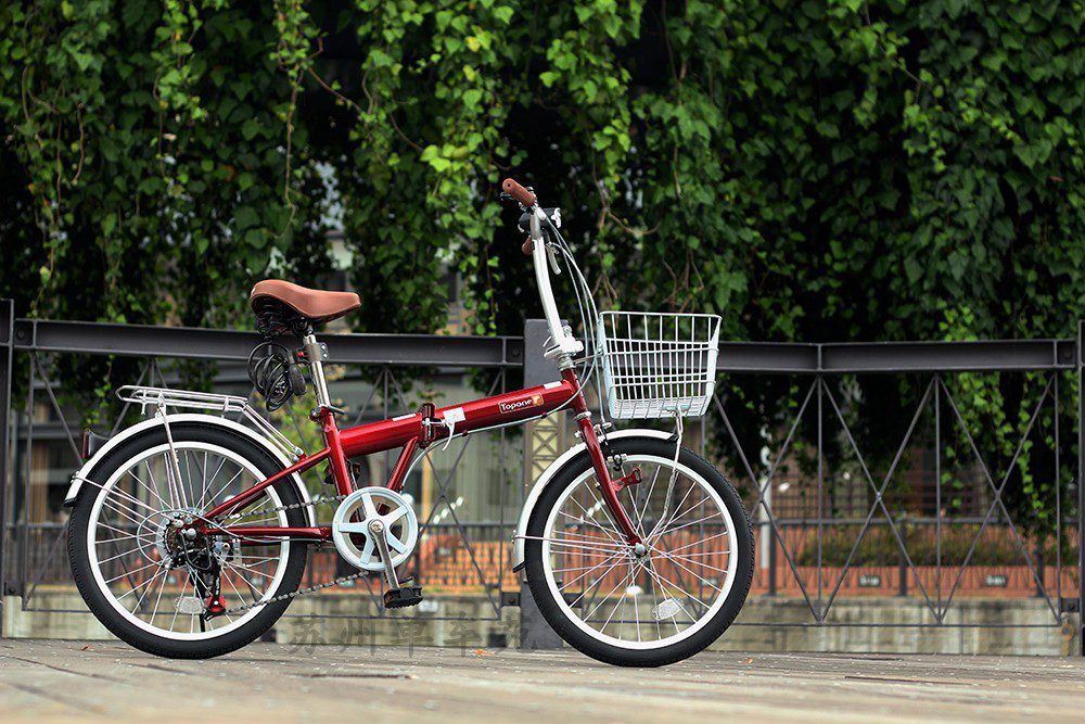 xe đạp gấp nhật bản topone kgk206 - đỏ