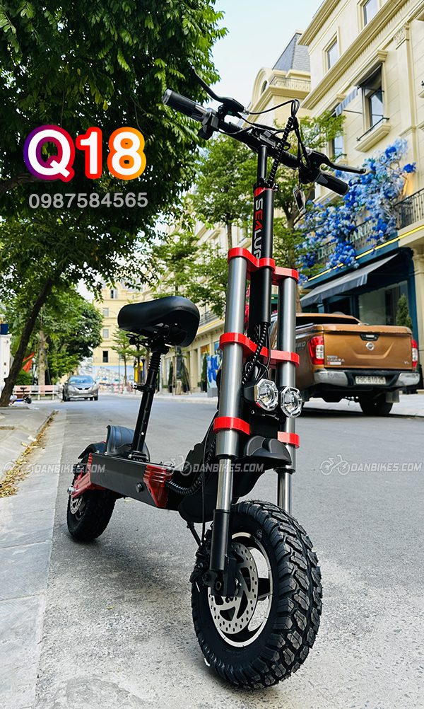 xe scooter điện gấp gọn sealup q18 thể thao
