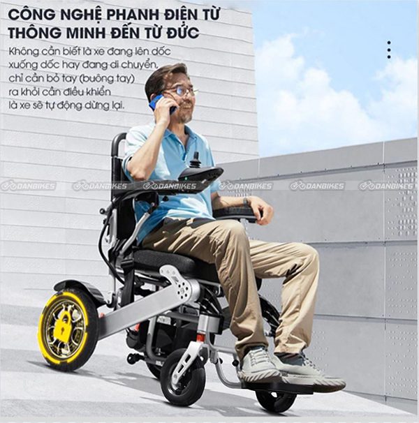 Xe Lăn Điện Thông Minh Huweishen Hws488 | Xe Điện Người Già An Toàn, Bền Bỉ Có Thể Gấp Gọn, Điều Khiển Từ Xa, Hàng Chính Hãng 19 10