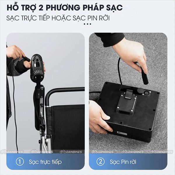 Xe Lăn Điện Thông Minh Huweishen Hws488 | Xe Điện Người Già An Toàn, Bền Bỉ Có Thể Gấp Gọn, Điều Khiển Từ Xa, Hàng Chính Hãng 26 16