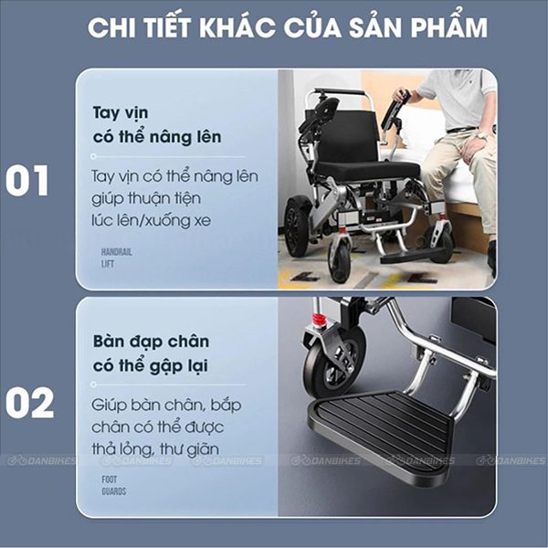 Xe Lăn Điện Thông Minh Huweishen Hws488 | Xe Điện Người Già An Toàn, Bền Bỉ Có Thể Gấp Gọn, Điều Khiển Từ Xa, Hàng Chính Hãng 28 2 1