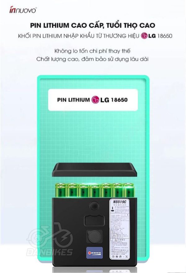 Xe Lăn Điện Innuovo N5519 Siêu Nhẹ Gấp Gọn Thông Minh Dành Cho Người Già 13 4 2
