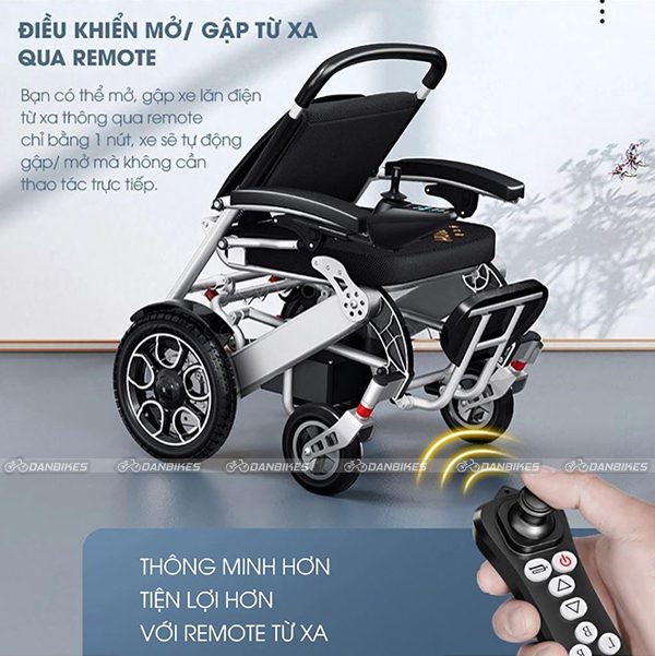 Xe Lăn Điện Thông Minh Huweishen Hws488 | Xe Điện Người Già An Toàn, Bền Bỉ Có Thể Gấp Gọn, Điều Khiển Từ Xa, Hàng Chính Hãng 13 6 1