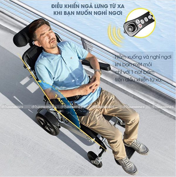 Xe Lăn Điện Thông Minh Huweishen Hws488 | Xe Điện Người Già An Toàn, Bền Bỉ Có Thể Gấp Gọn, Điều Khiển Từ Xa, Hàng Chính Hãng 17 7