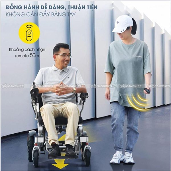 Xe Lăn Điện Thông Minh Huweishen Hws488 | Xe Điện Người Già An Toàn, Bền Bỉ Có Thể Gấp Gọn, Điều Khiển Từ Xa, Hàng Chính Hãng 34 9
