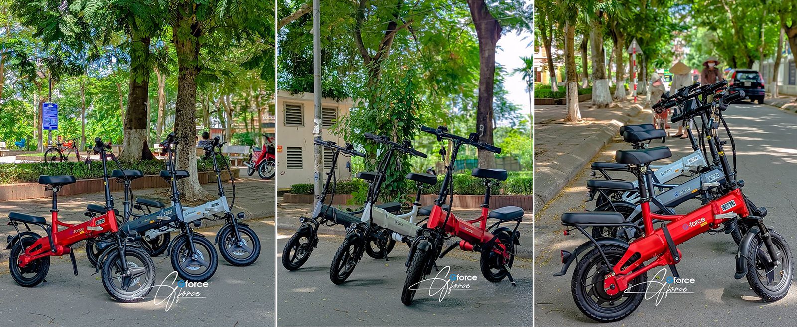 XE ĐẠP ĐIỆN GẤP GỌN G-FORCE G14 TRUYỀN ĐỘNG TRỤC (KHÔNG XÍCH) BẢN ĐẦY ĐỦ CÓ XI NHAN 38 1 2