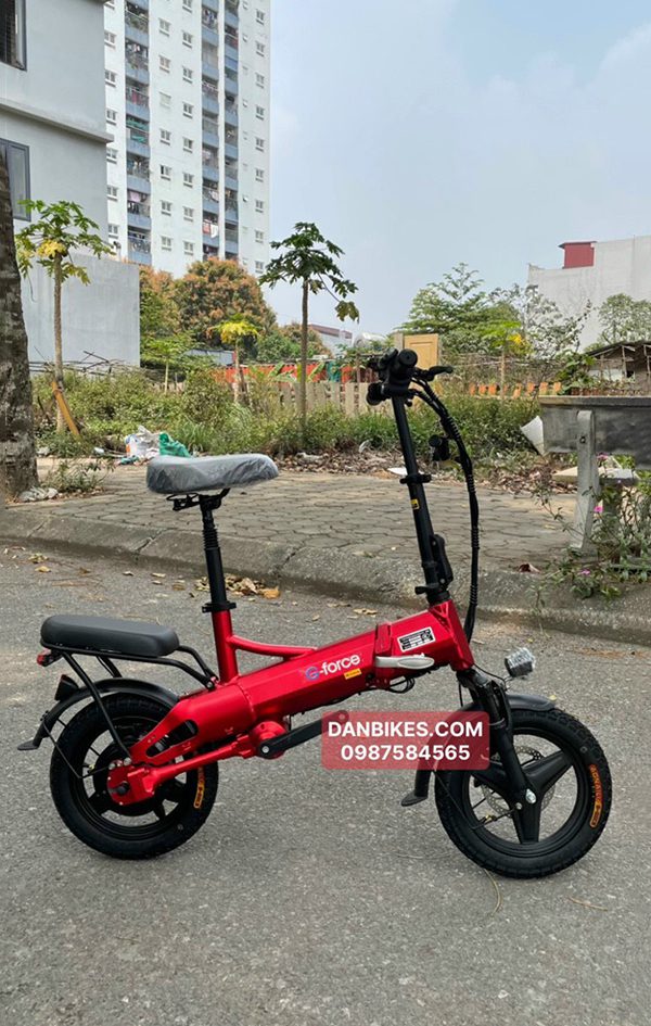 XE ĐẠP ĐIỆN GẤP GỌN G-FORCE G14 TRUYỀN ĐỘNG TRỤC (KHÔNG XÍCH) BẢN ĐẦY ĐỦ CÓ XI NHAN 15 XE ĐẠP ĐIỆN GẤP GỌN G FORCE G14 MÀU ĐỎ