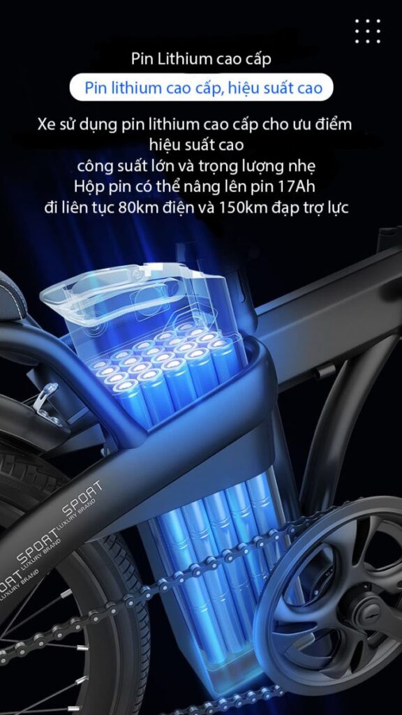 XE ĐẠP ĐIỆN GẤP GỌN PHOENIX R20 VÀNH NAN HOA 10 XE ĐẠP ĐIỆN GẤP GỌN PHOENIX R20 VÀNH NAN HOA