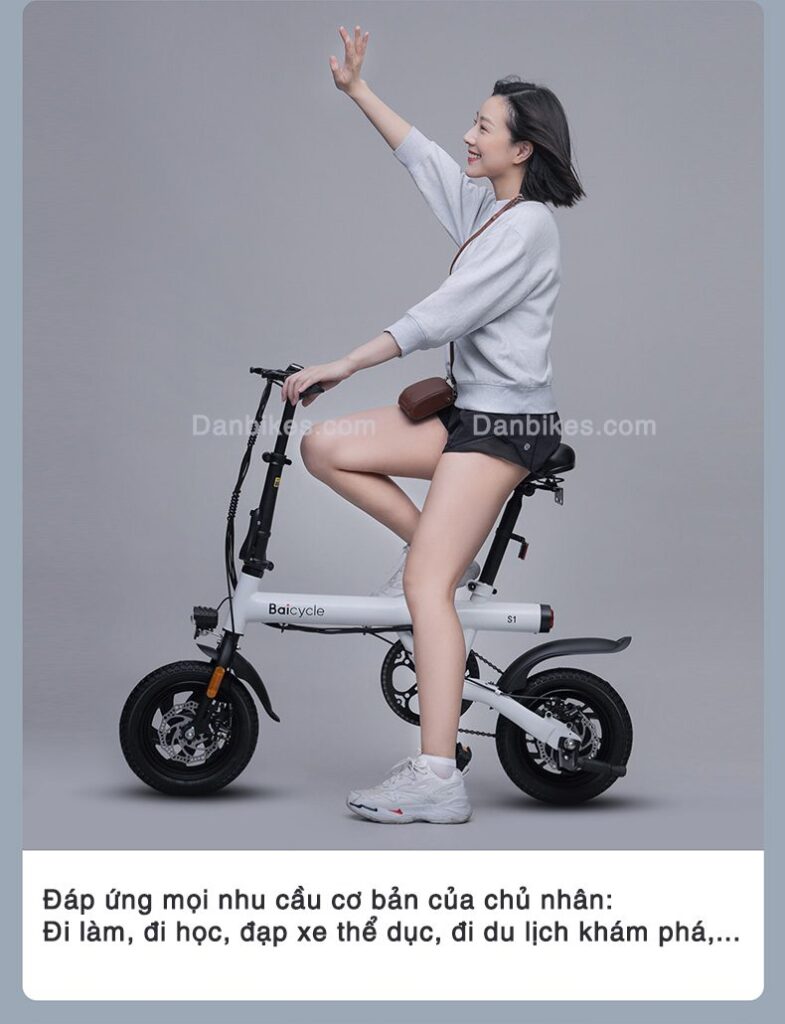 Xe đạp điện gấp gọn cao cấp Baicycle S1
