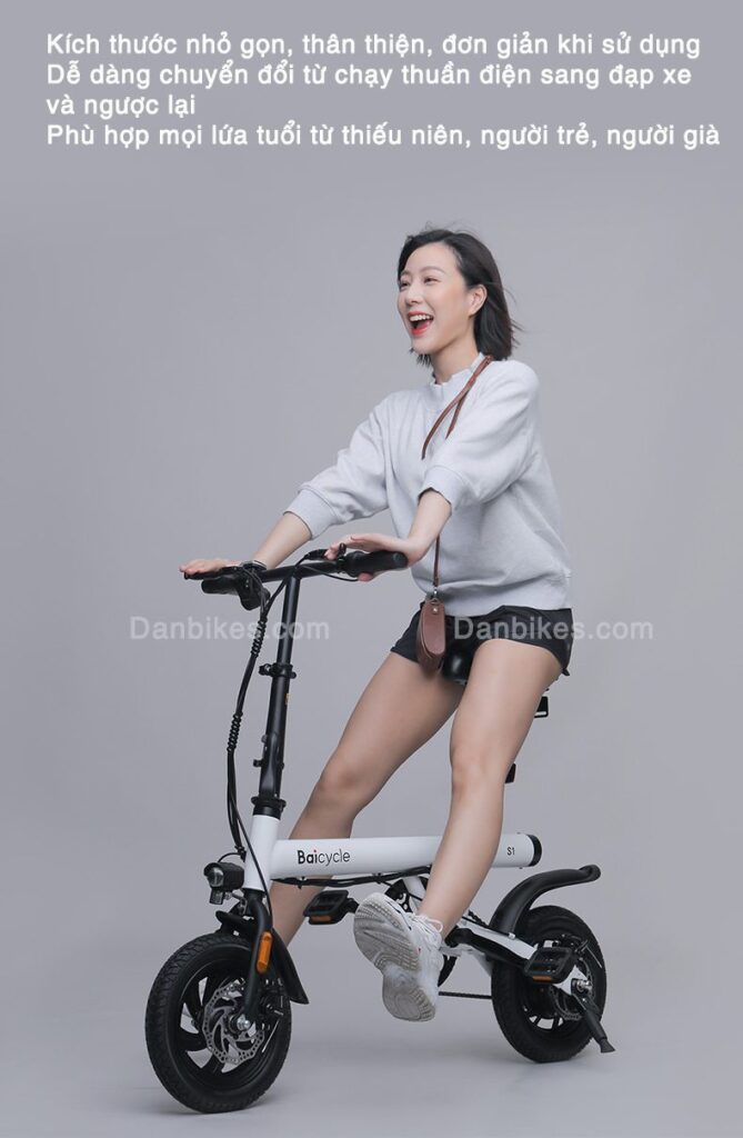 Xe đạp điện gấp gọn cao cấp Baicycle S1