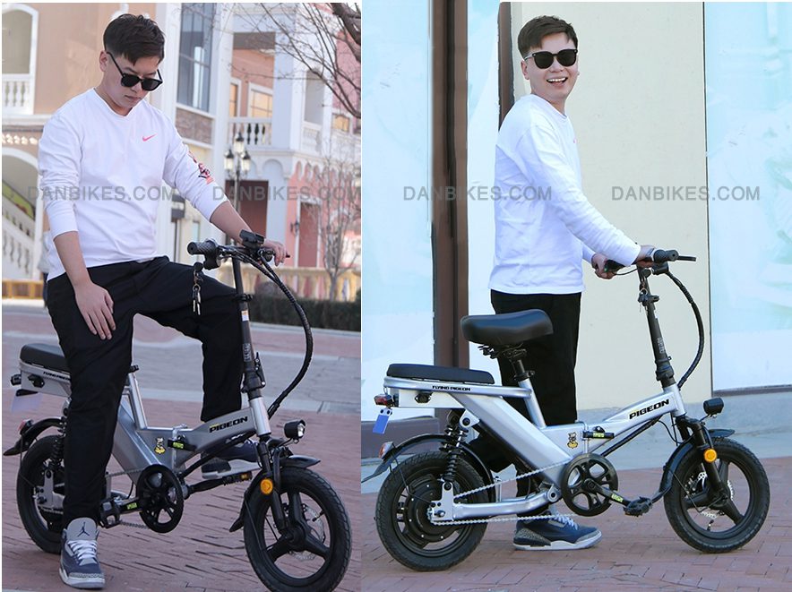 XE ĐẠP ĐIỆN GẤP GỌN CAO CẤP PIGEON P14 6 XE ĐẠP ĐIỆN GẤP GỌN PIGEON P14 PHIÊN BẢN GIẤU PIN TRONG THÂN TINH TẾ HIỆN ĐẠI
