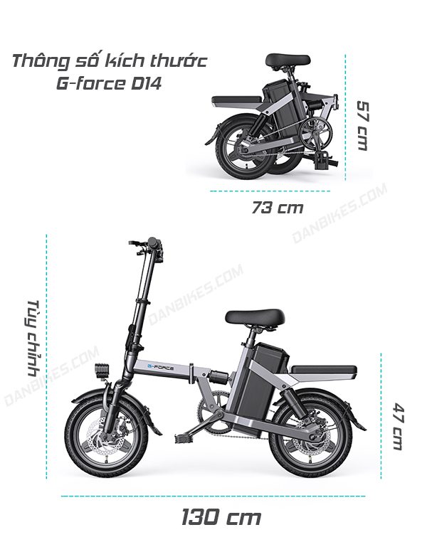 XE ĐẠP ĐIỆN GẤP GỌN G FORCE D14 10 XE ĐẠP ĐIỆN GẤP GỌN G FORCE D14