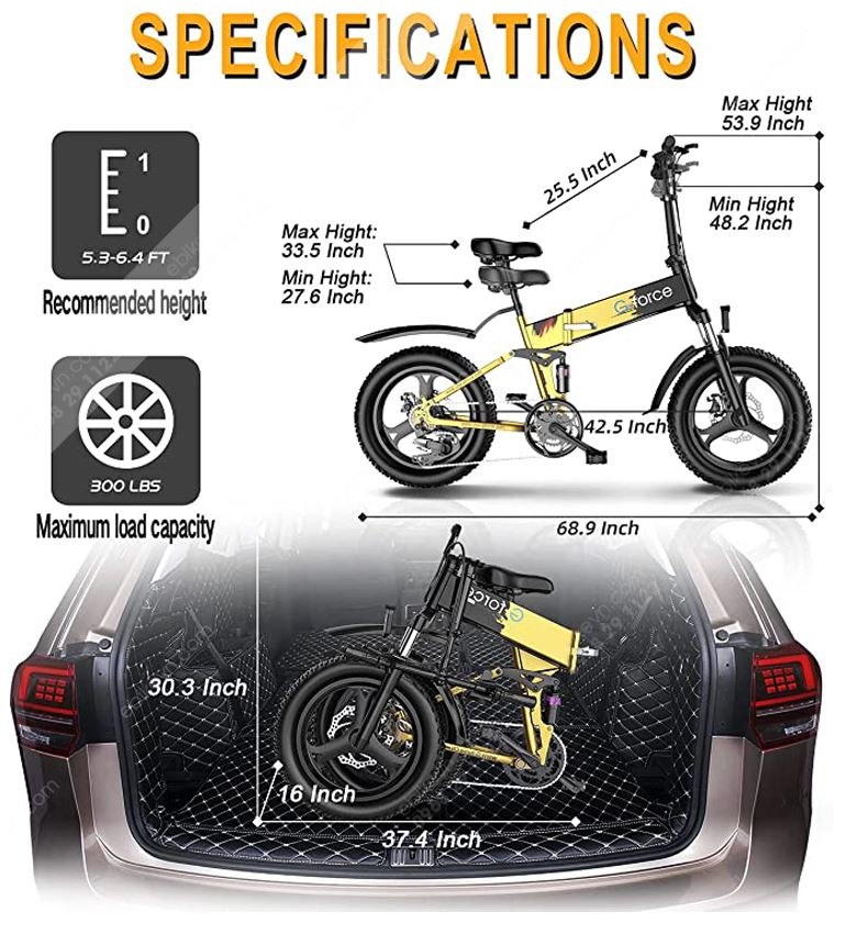 XE ĐẠP ĐIỆN G-FORCE T41 THỂ THAO ĐỊA HÌNH, THIẾT KẾ GẤP GỌN (750W) 8 XE ĐẠP ĐIỆN G-FORCE T41 THỂ THAO ĐỊA HÌNH, THIẾT KẾ GẤP GỌN