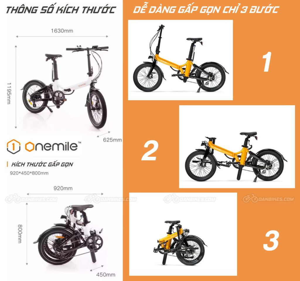 Xe đạp điện gấp gọn Onemile Nomad