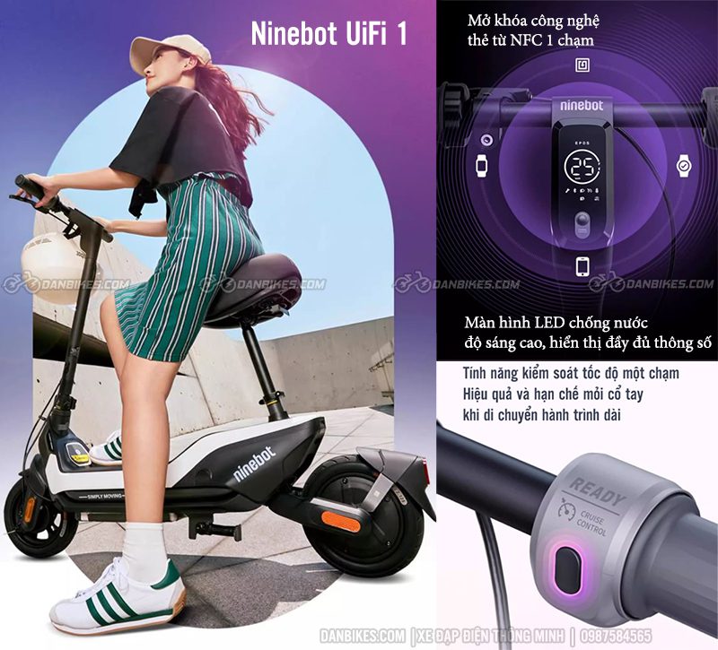 XE SCOOTER ĐIỆN NINEBOT UIFI 1 10 456w